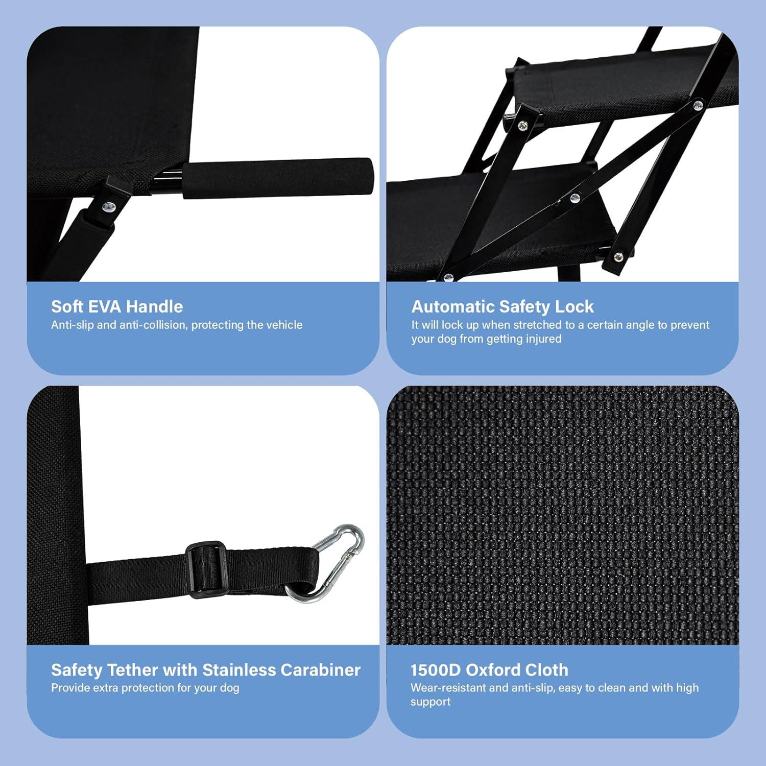 Escalera Plegable para Perros Imseigo 5 Pasos Antideslizante