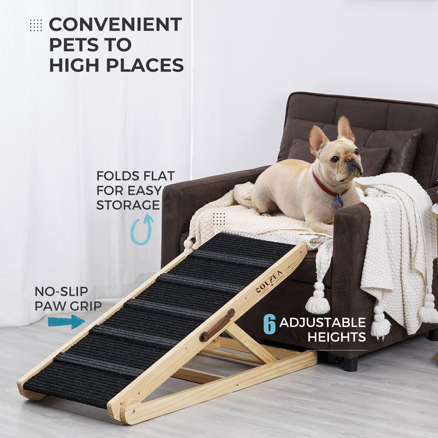 Rampa para Mascotas COLZEA Plegable 105 cm Ajustable 200 kg