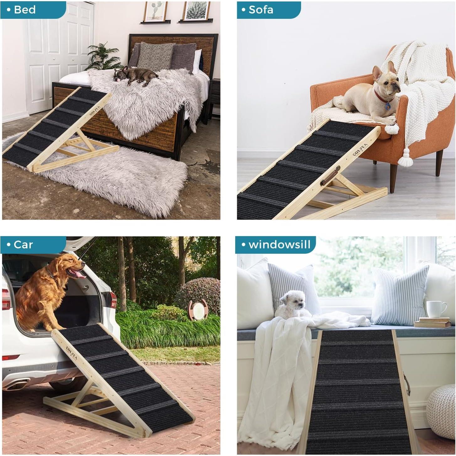 Rampa para Mascotas COLZEA Plegable 105 cm Ajustable 200 kg