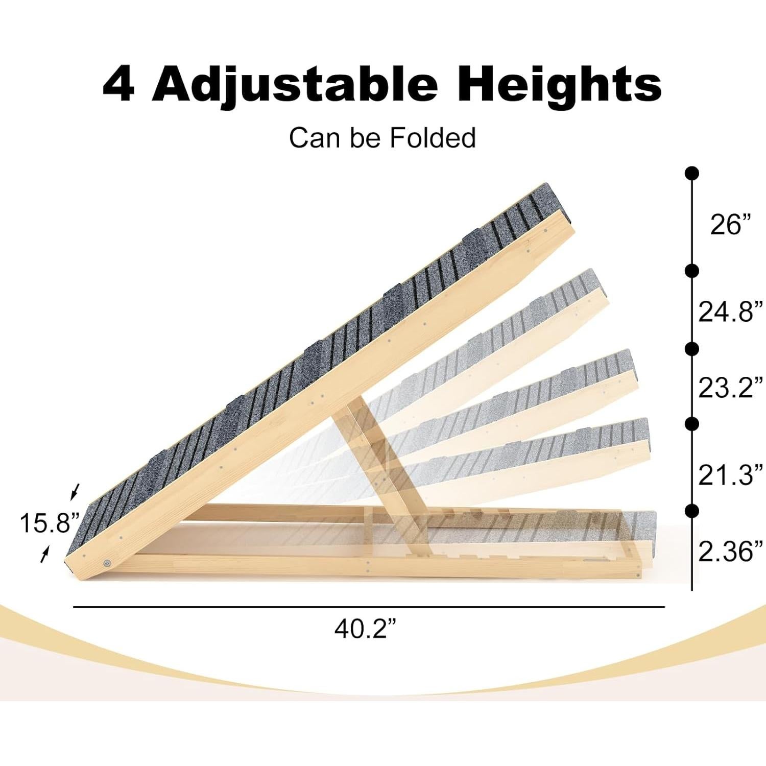 Rampa para Perros TIMHAKA Plegable 102 cm Antideslizante