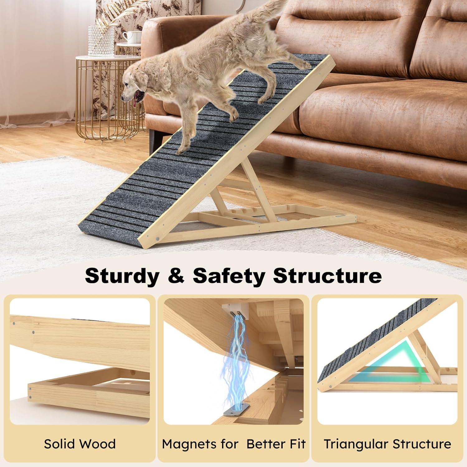 Rampa para Perros TIMHAKA Plegable 102 cm Antideslizante