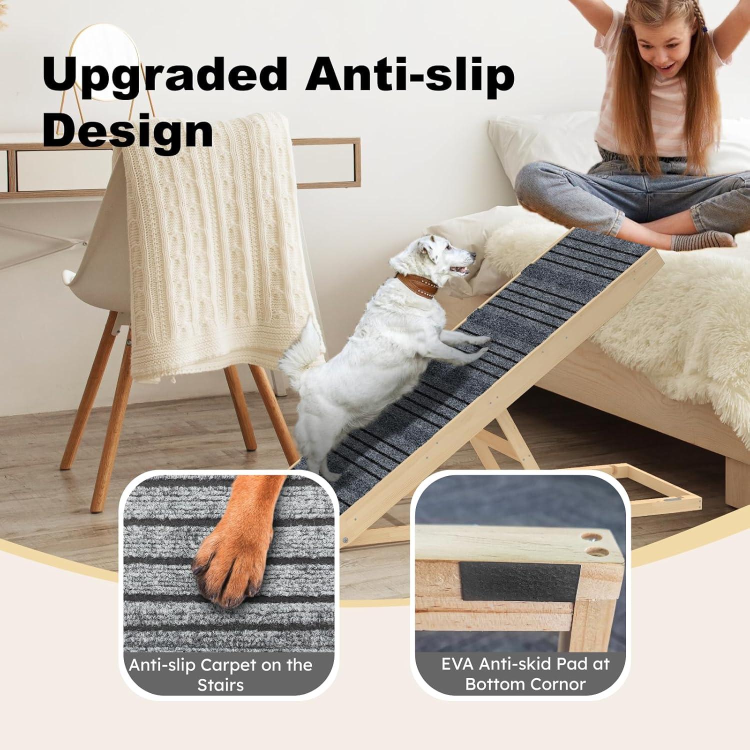 Rampa para Perros TIMHAKA Plegable 102 cm Antideslizante