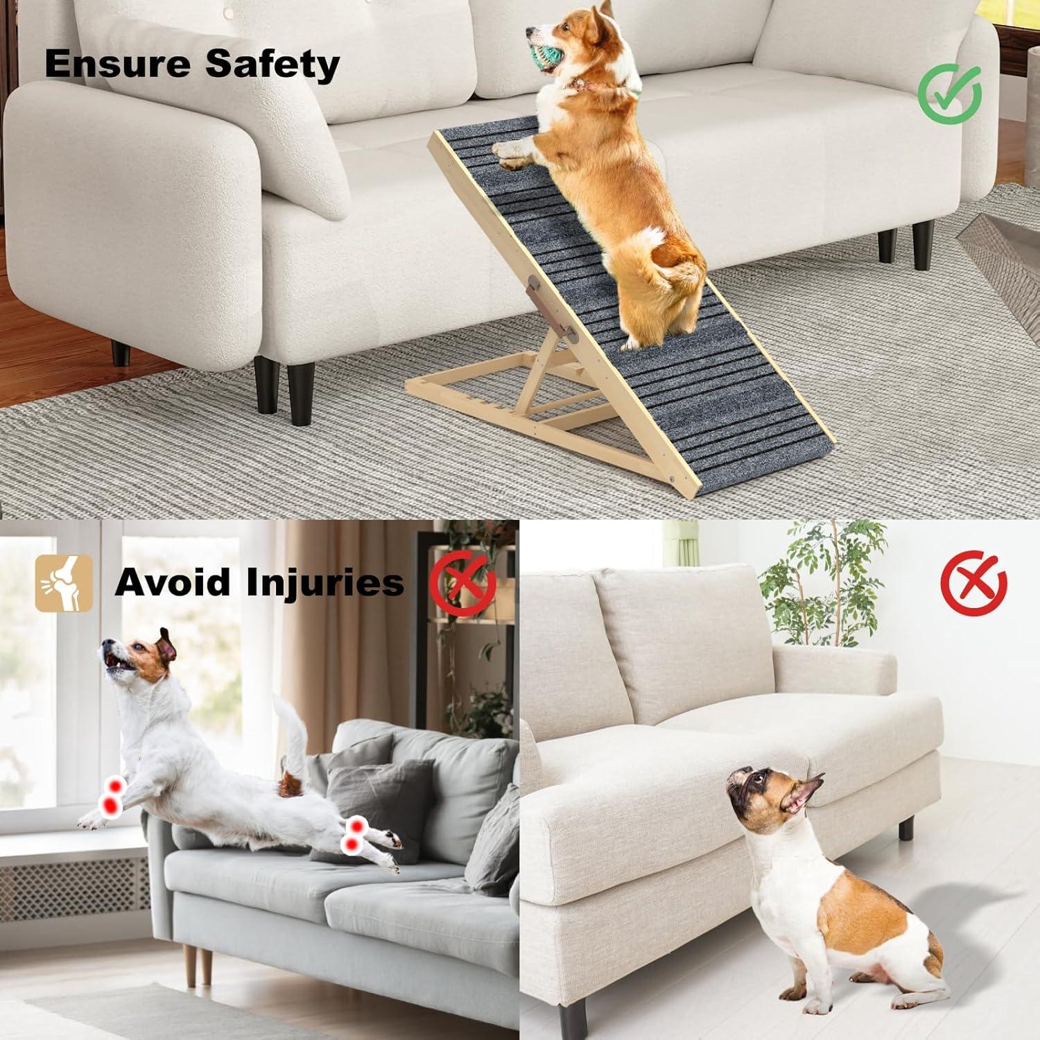 Rampa para Perros TIMHAKA Plegable 102 cm Antideslizante