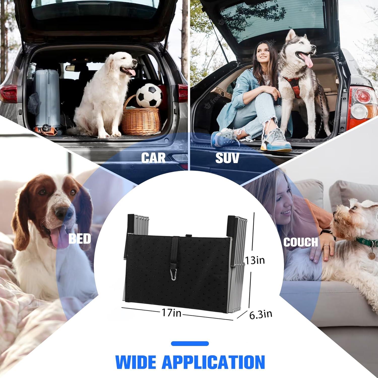 Rampa Plegable para Perros Niubya 6 Escalones Antideslizante