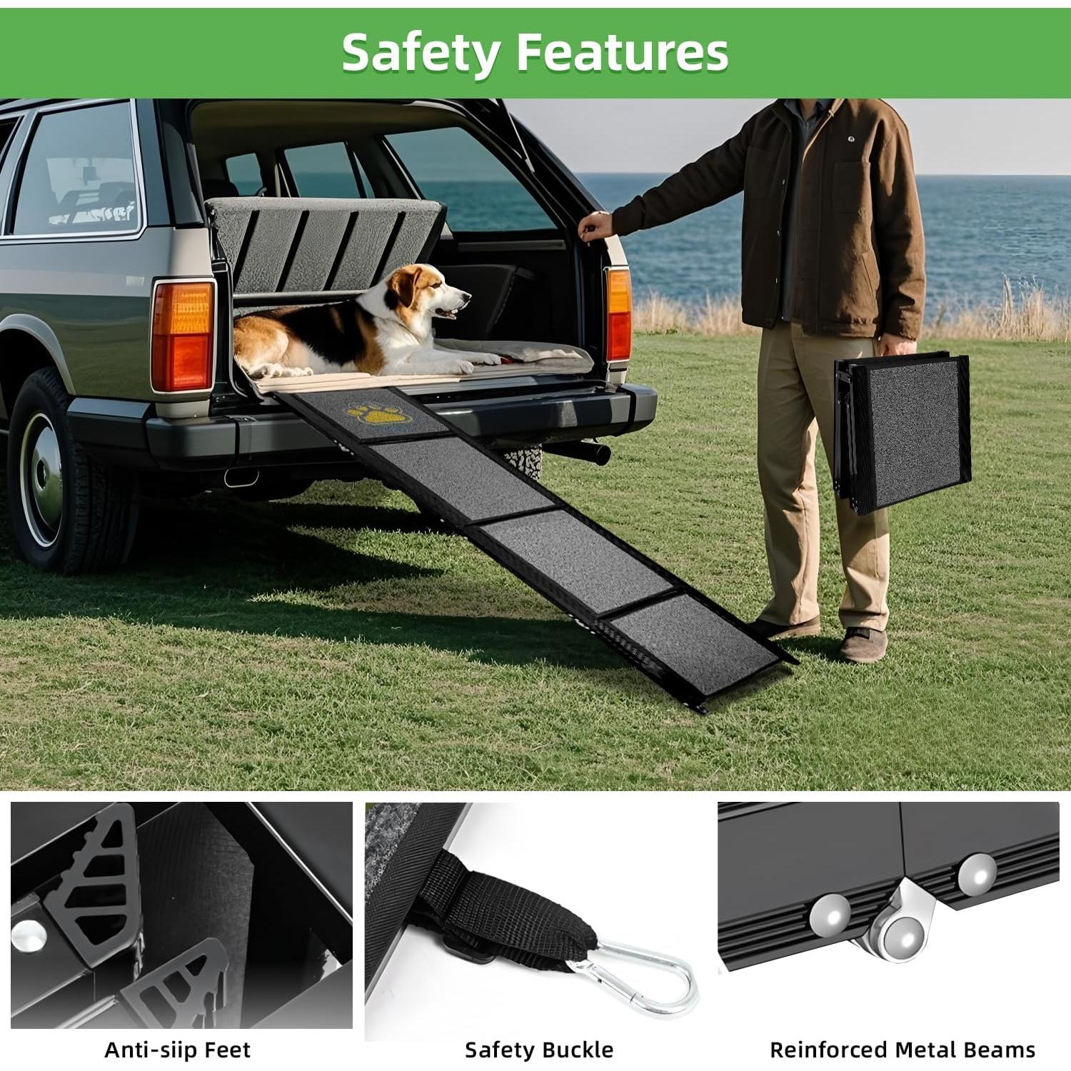 Rampa Plegable para Perros KUKKUME 170.2 CM Antideslizante