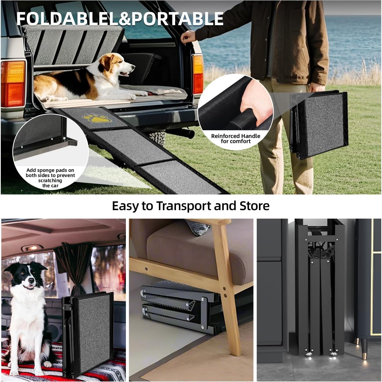 Rampa Plegable para Perros KUKKUME 170.2 CM Antideslizante