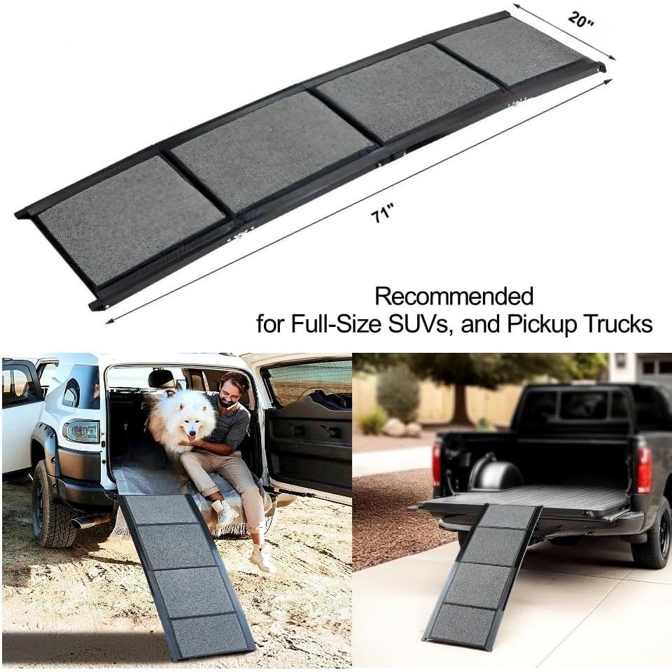 Rampa Plegable para Mascotas BestVida 180x50 cm Antideslizante