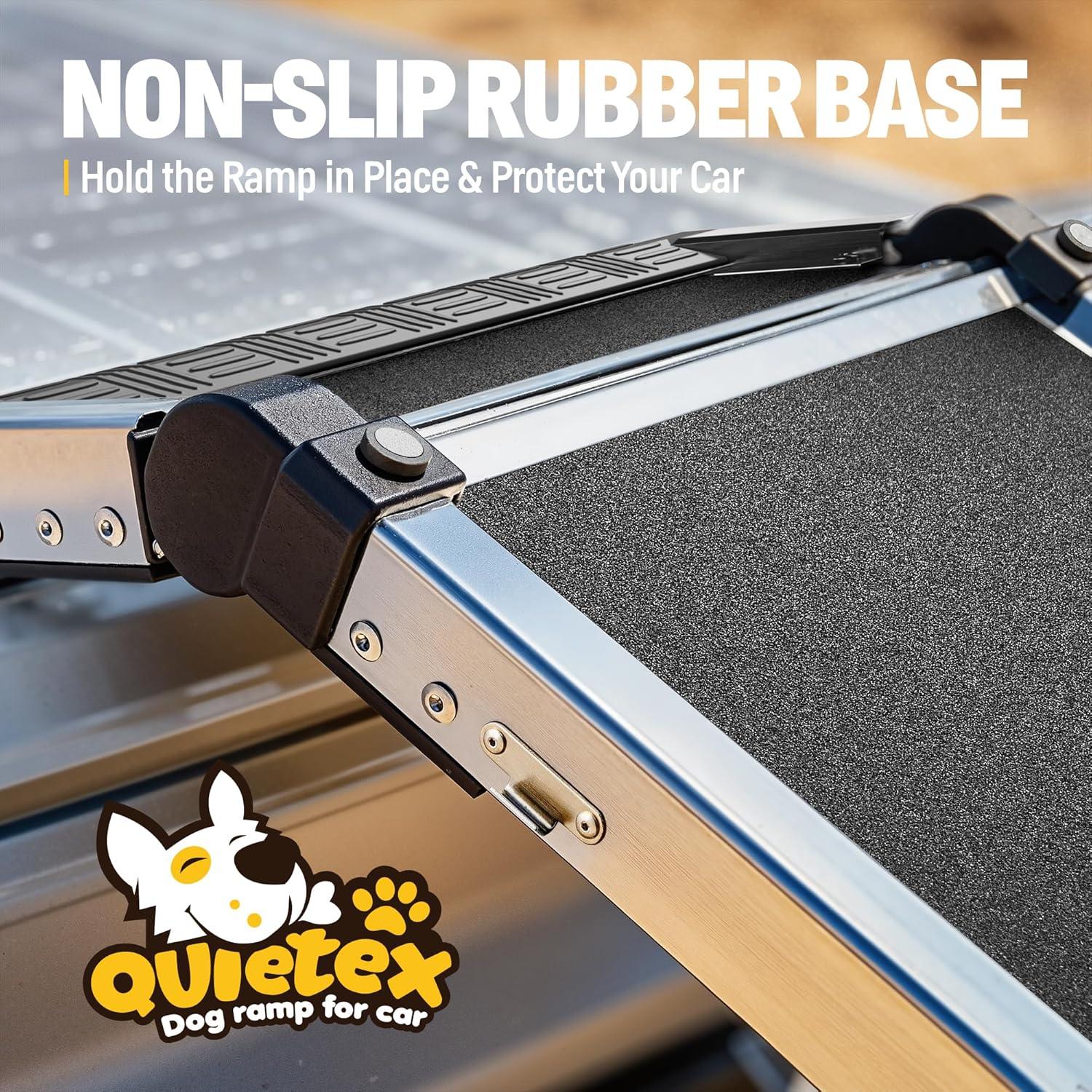 Rampa Plegable para Perros QUIETEX 180 cm Antideslizante 150 kg