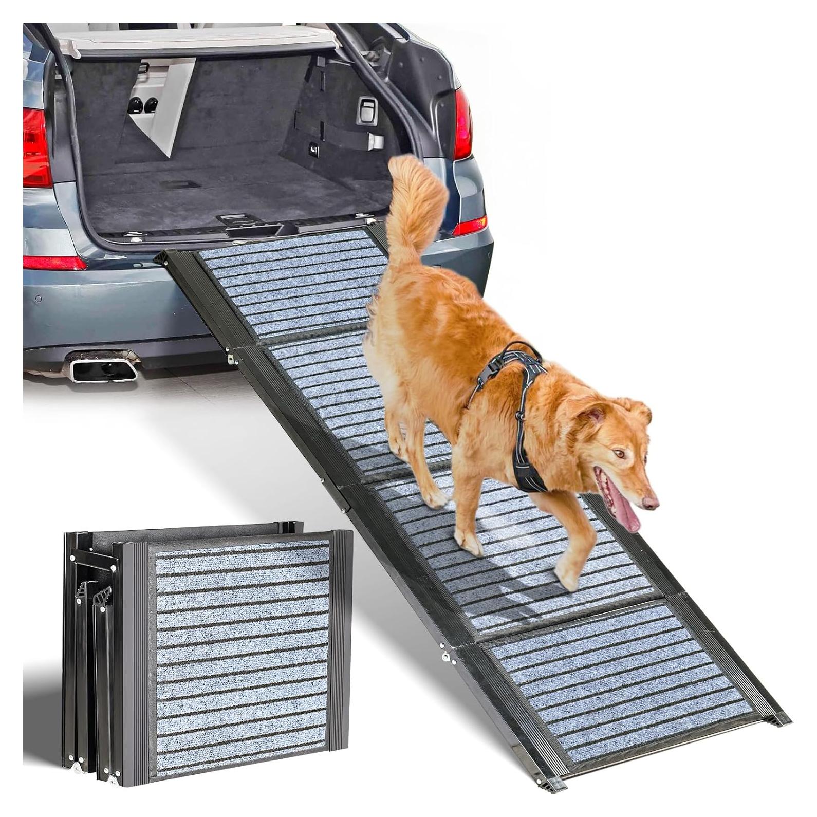 Rampa para perros Dirtreker 63"x17" antideslizante hasta 113.4 kg