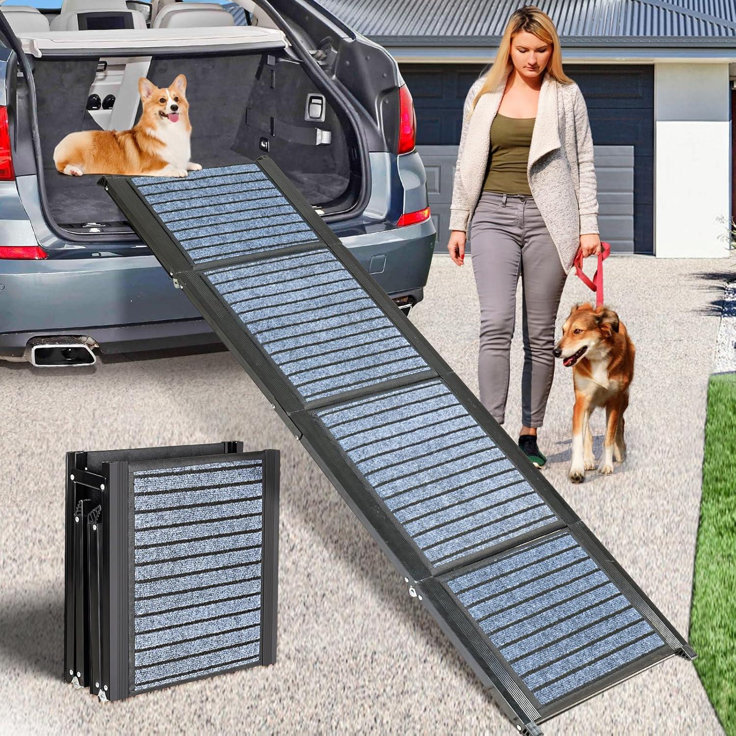 Rampa para perros Dirtreker 63"x17" antideslizante hasta 113.4 kg