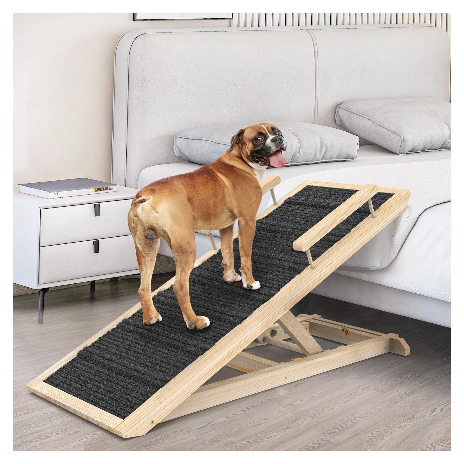 Rampa para Perros de Madera Xi Bei 111.76 cm Antideslizante