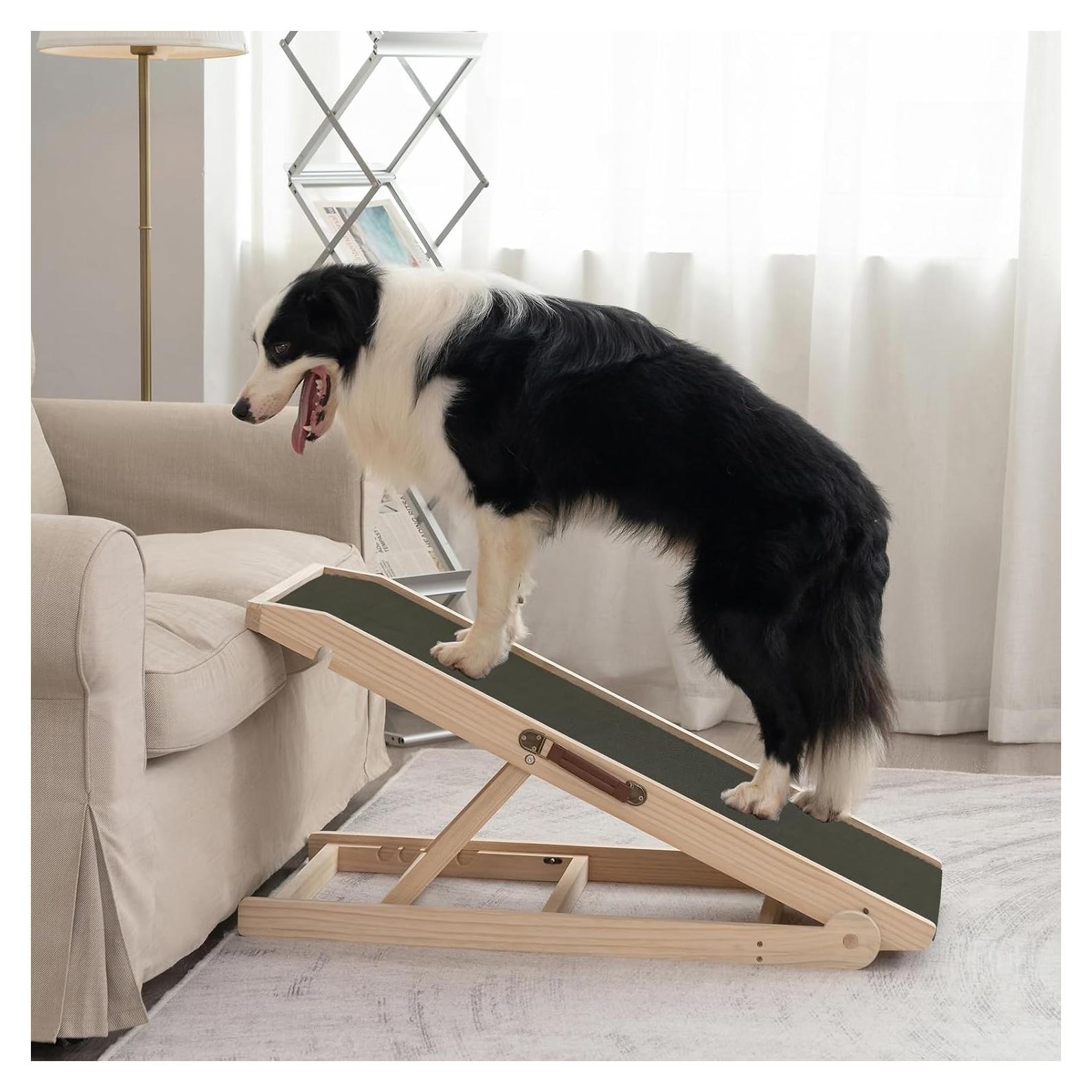 Rampa Plegable para Perros RUSHANPEACE Natural Ajustable