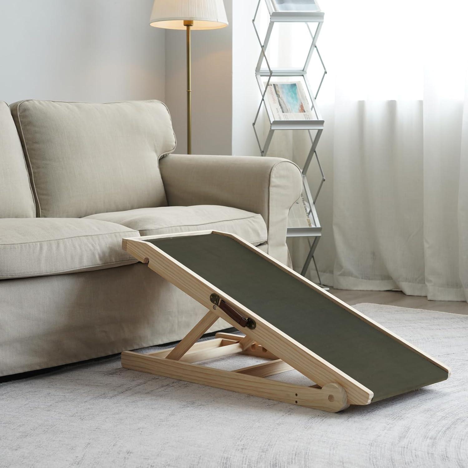 Rampa Plegable para Perros RUSHANPEACE Natural Ajustable