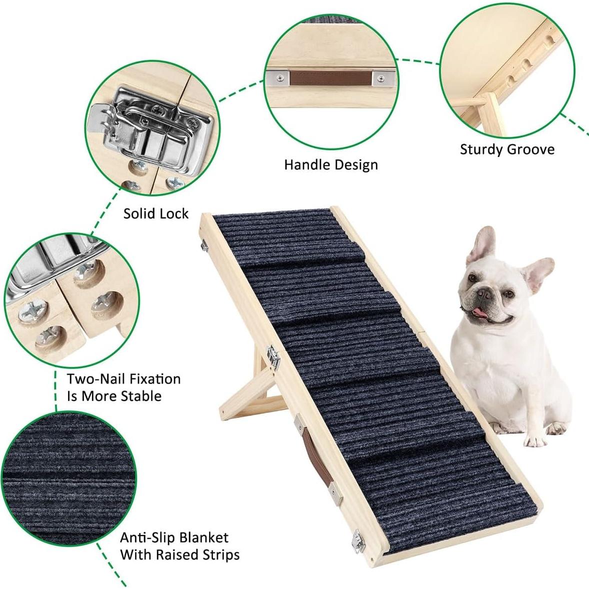 Rampa para Perros Pequeños Okydoky Plegable 81.28 cm Antideslizante