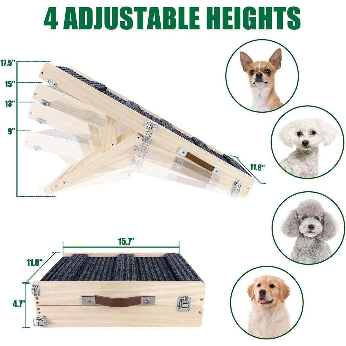 Rampa para Perros Pequeños Okydoky Plegable 81.28 cm Antideslizante