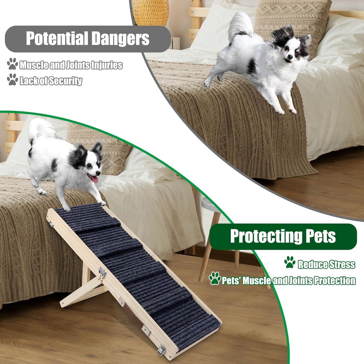 Rampa para Perros Pequeños Okydoky Plegable 81.28 cm Antideslizante