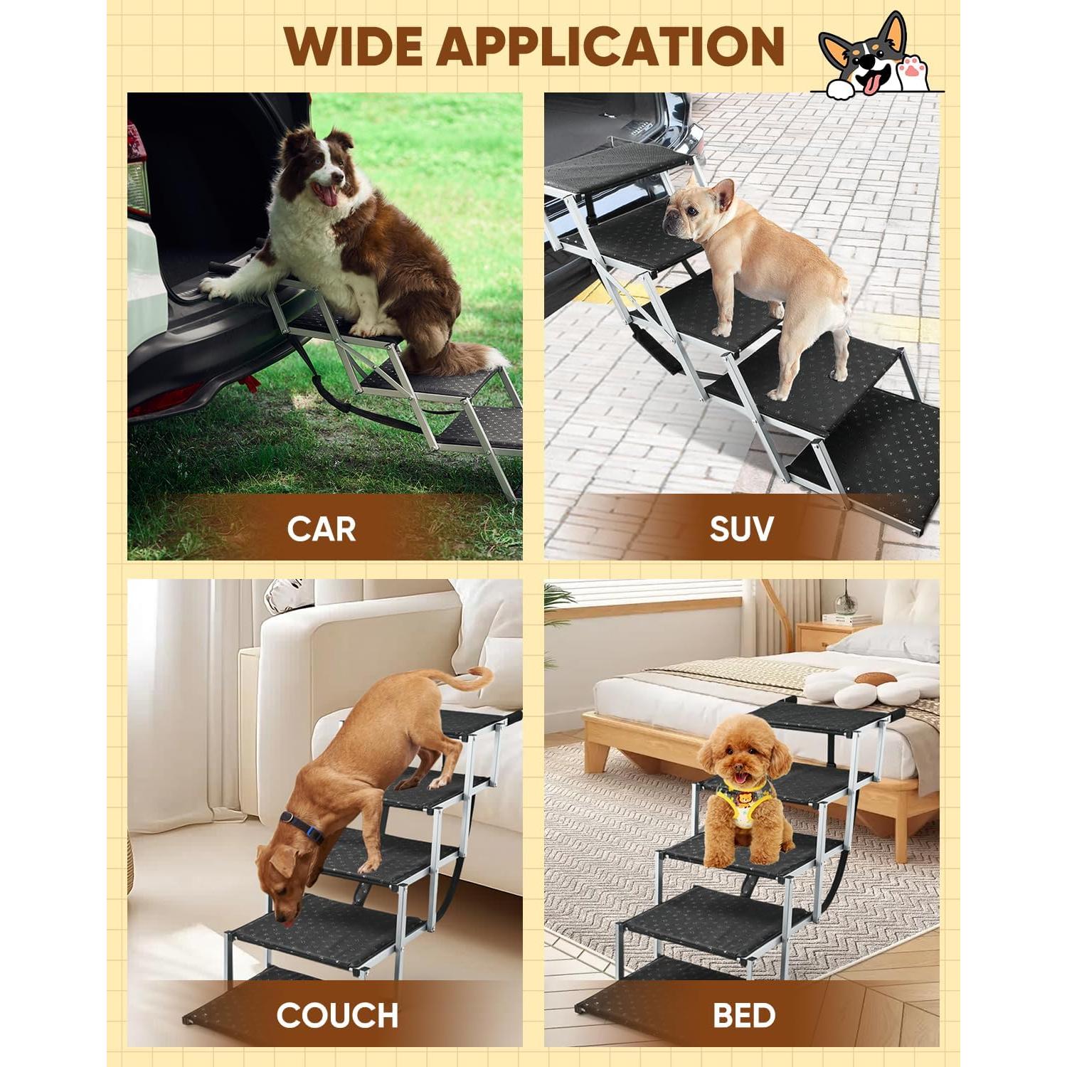 Rampa Plegable para Perros Saker 90kg Antideslizante