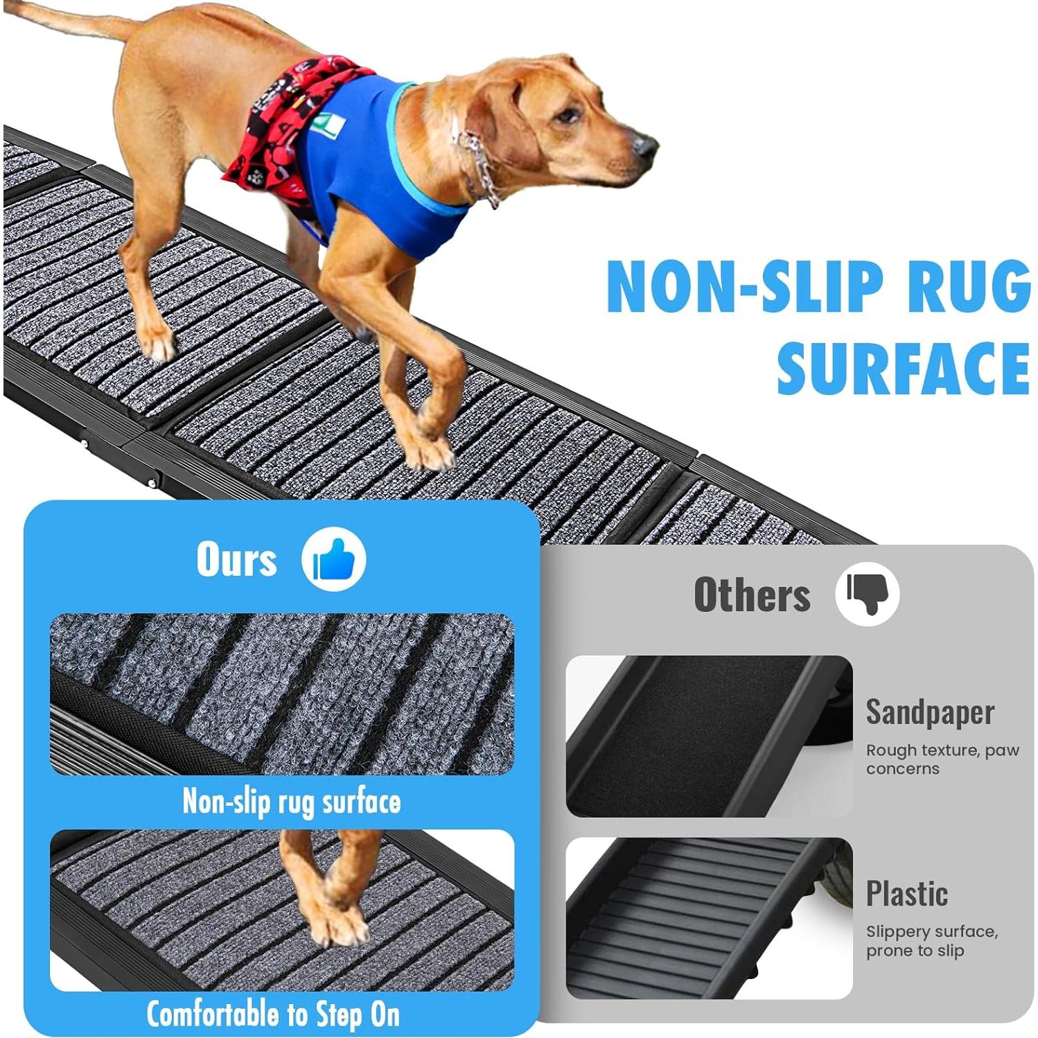 Rampa Plegable para Perros 9TH SHOP 160cm Antideslizante