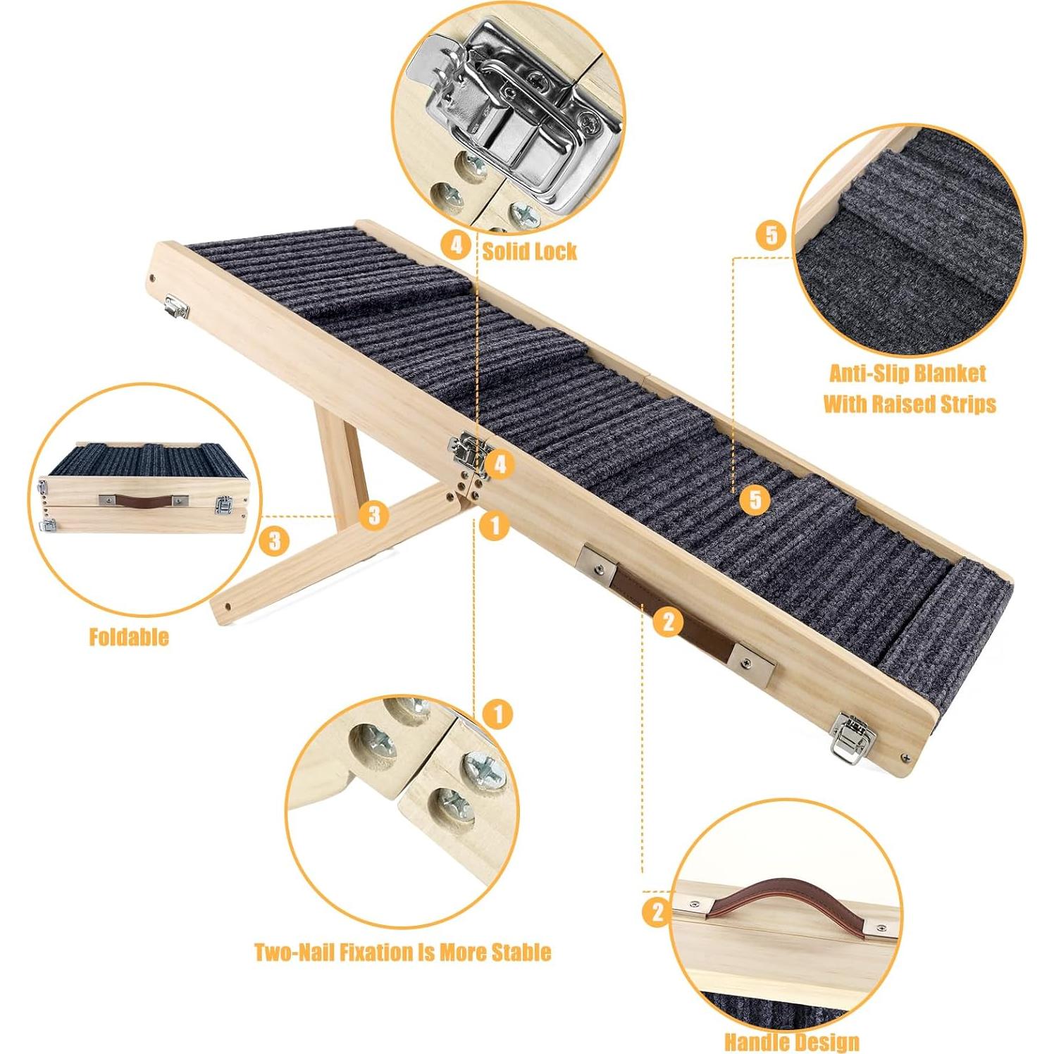 Rampa Plegable para Perros Aitakatta 81 cm Antideslizante