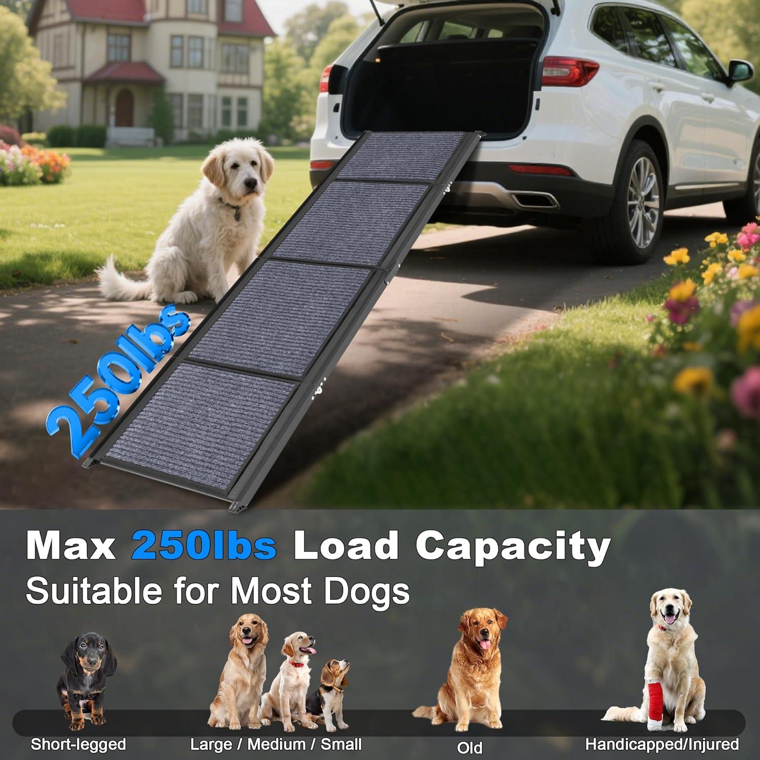 Rampa Plegable para Perros AQUILLA 170 cm Antideslizante