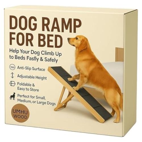 Rampa para Perros UMHUWOOD Plegable Antideslizante 49.5 cm