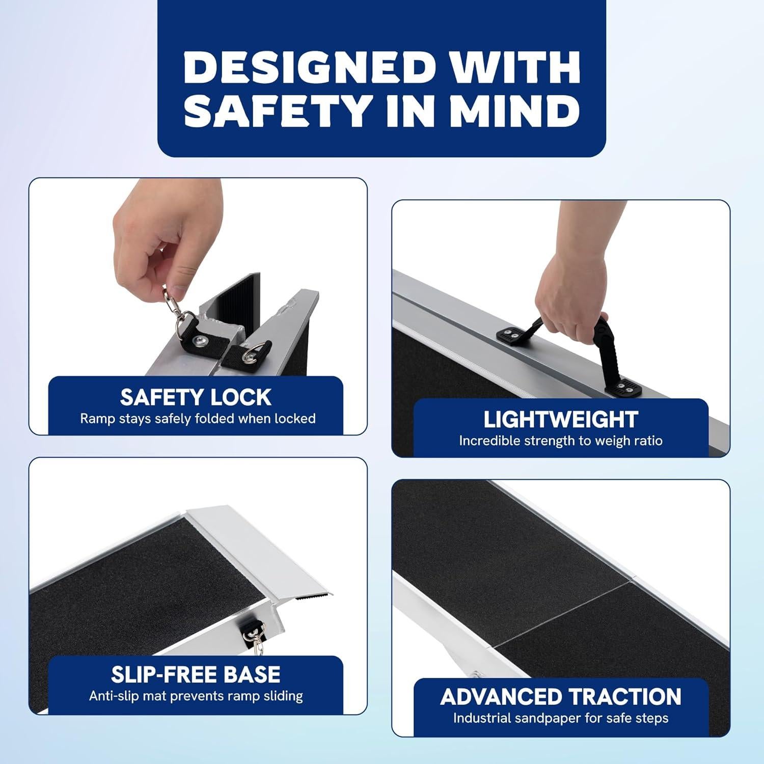 Rampa Plegable para Perros Panther Armor 121.9 cm Antideslizante