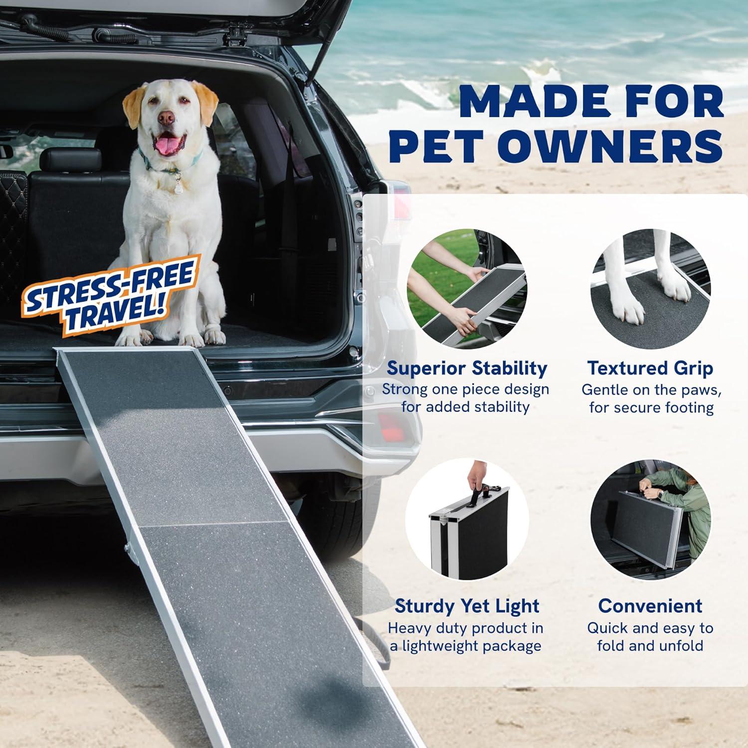 Rampa Plegable para Perros Panther Armor 121.9 cm Antideslizante