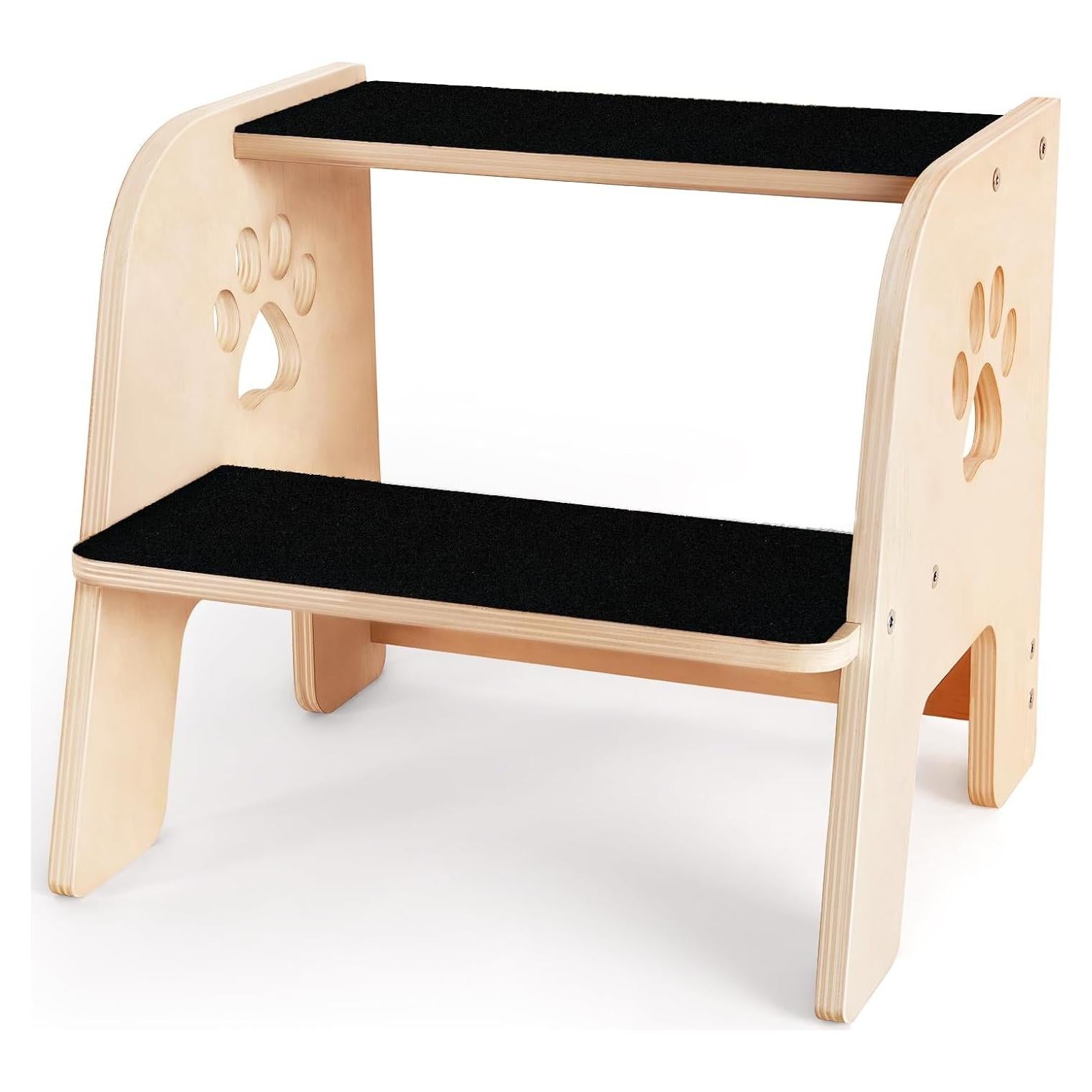 Escalera para Mascotas CozyLazy CL1938 de 2 Pasos - Madera