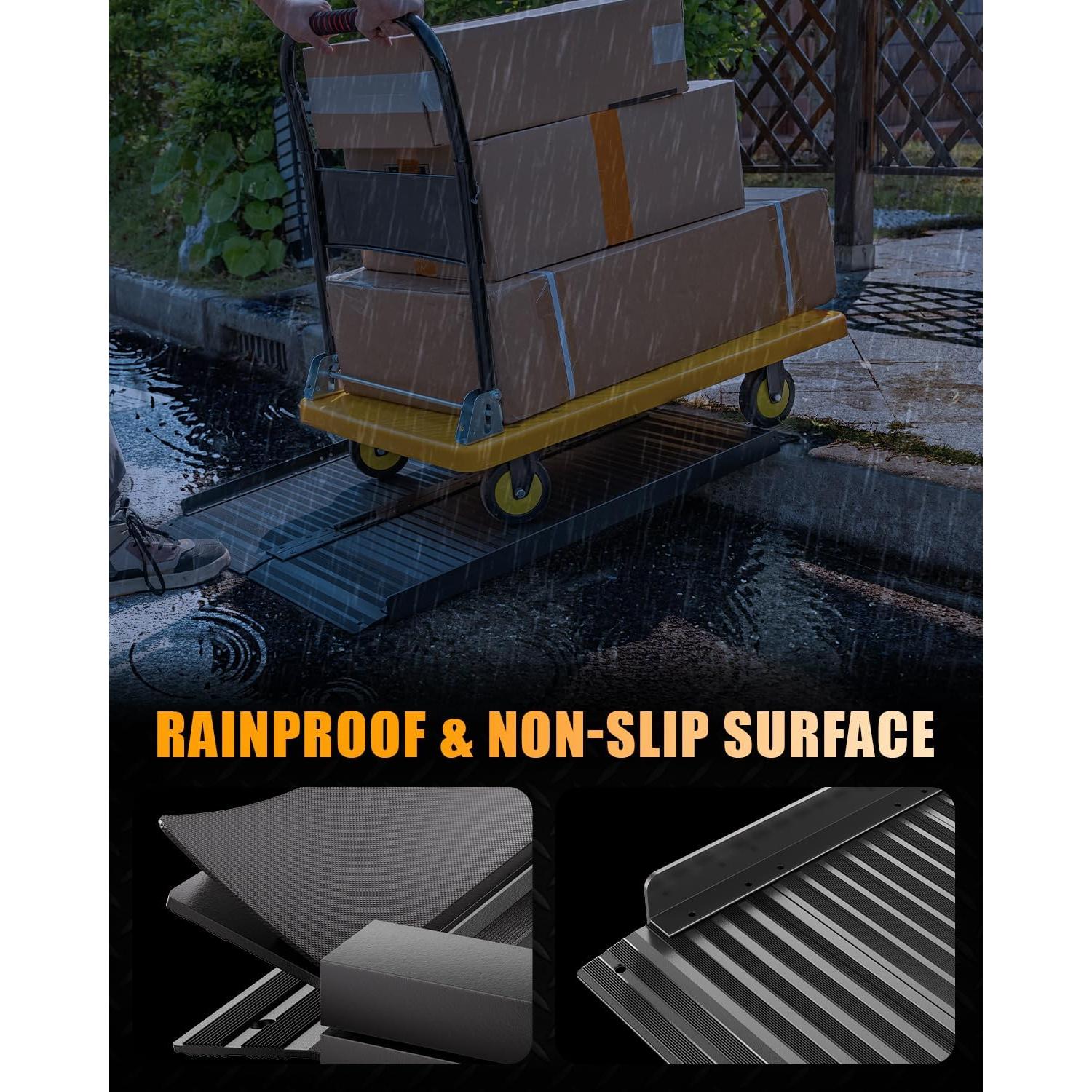 Rampa de Silla de Ruedas Plegable VNN 0.91m Antideslizante