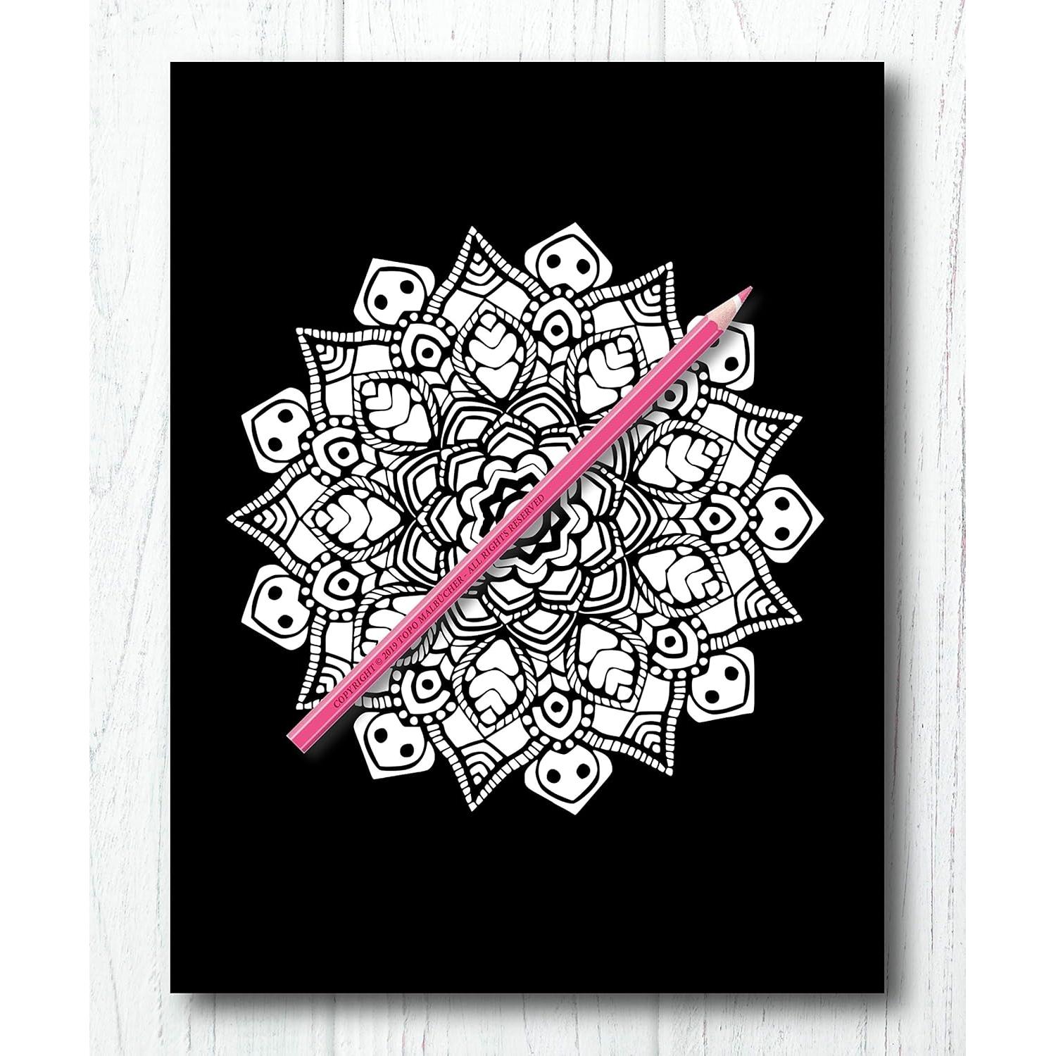 Libro de colorear para adultos: Mandalas Noche Mágica + BONO Gratuito De 60 Páginas De Mandalas Para Colorear (PDF Para Imprimir) (Spanish Edition)