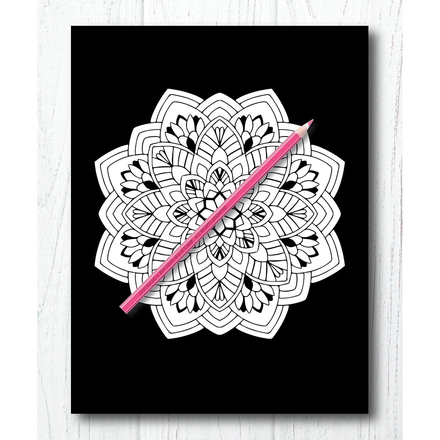 Libro de colorear para adultos: Mandalas Noche Mágica + BONO Gratuito De 60 Páginas De Mandalas Para Colorear (PDF Para Imprimir) (Spanish Edition)