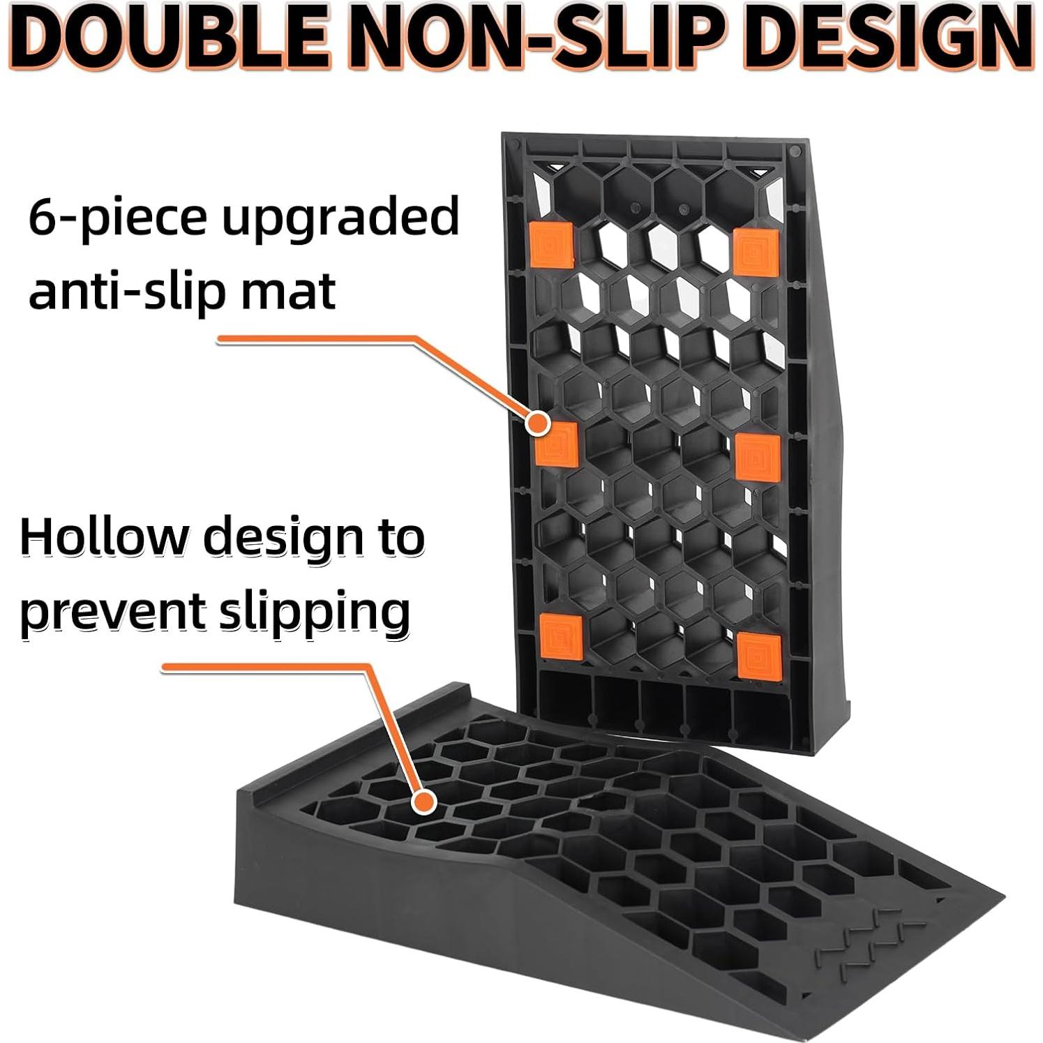 Rampas de Servicio para Coche OULEME 2 Pcs 6 Toneladas