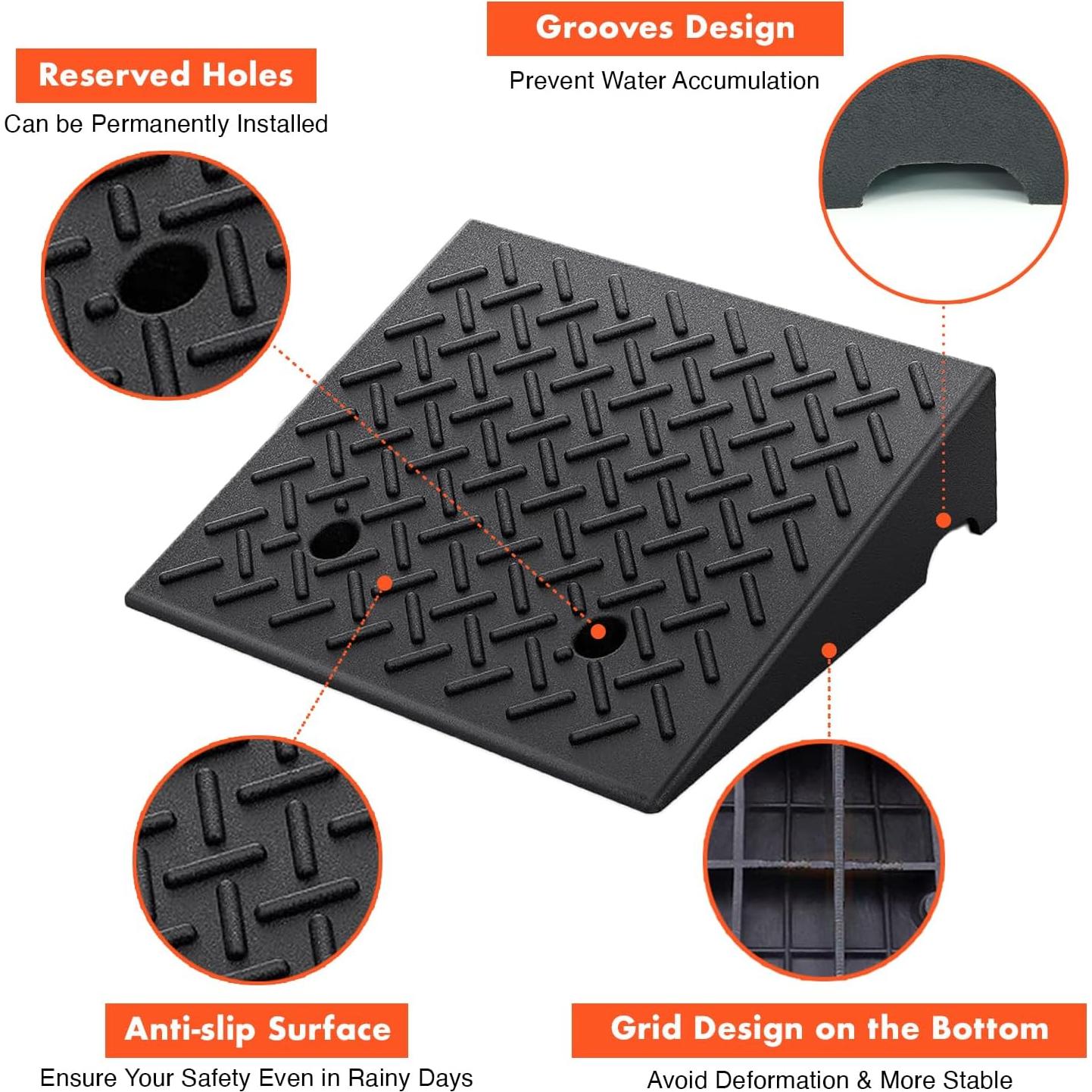 Rampa de Bordillo Caucho Genubi 50 x 50 x 12.7 cm 3084 kg