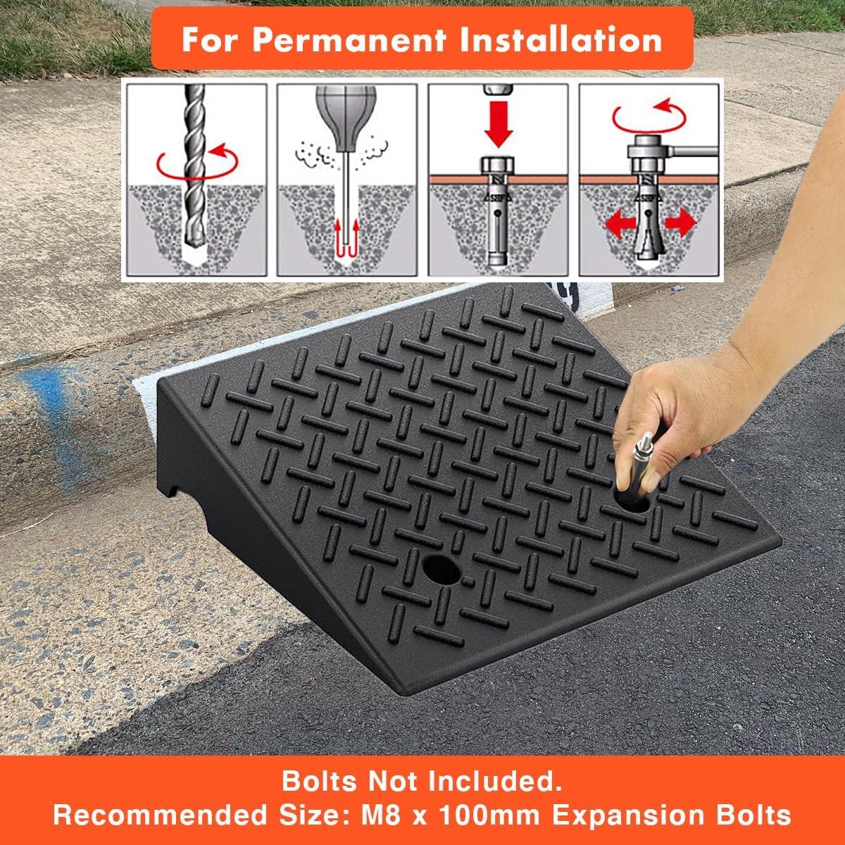 Rampa de Bordillo Caucho Genubi 50 x 50 x 12.7 cm 3084 kg