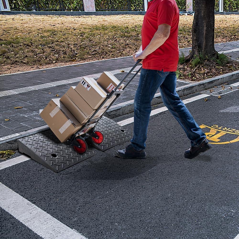 Rampas de entrada ROKENPOY de goma pesada 50x50x15.24 cm
