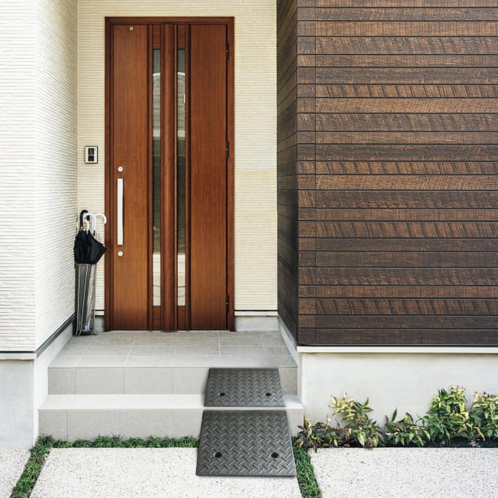 Rampas de entrada ROKENPOY de goma pesada 50x50x15.24 cm