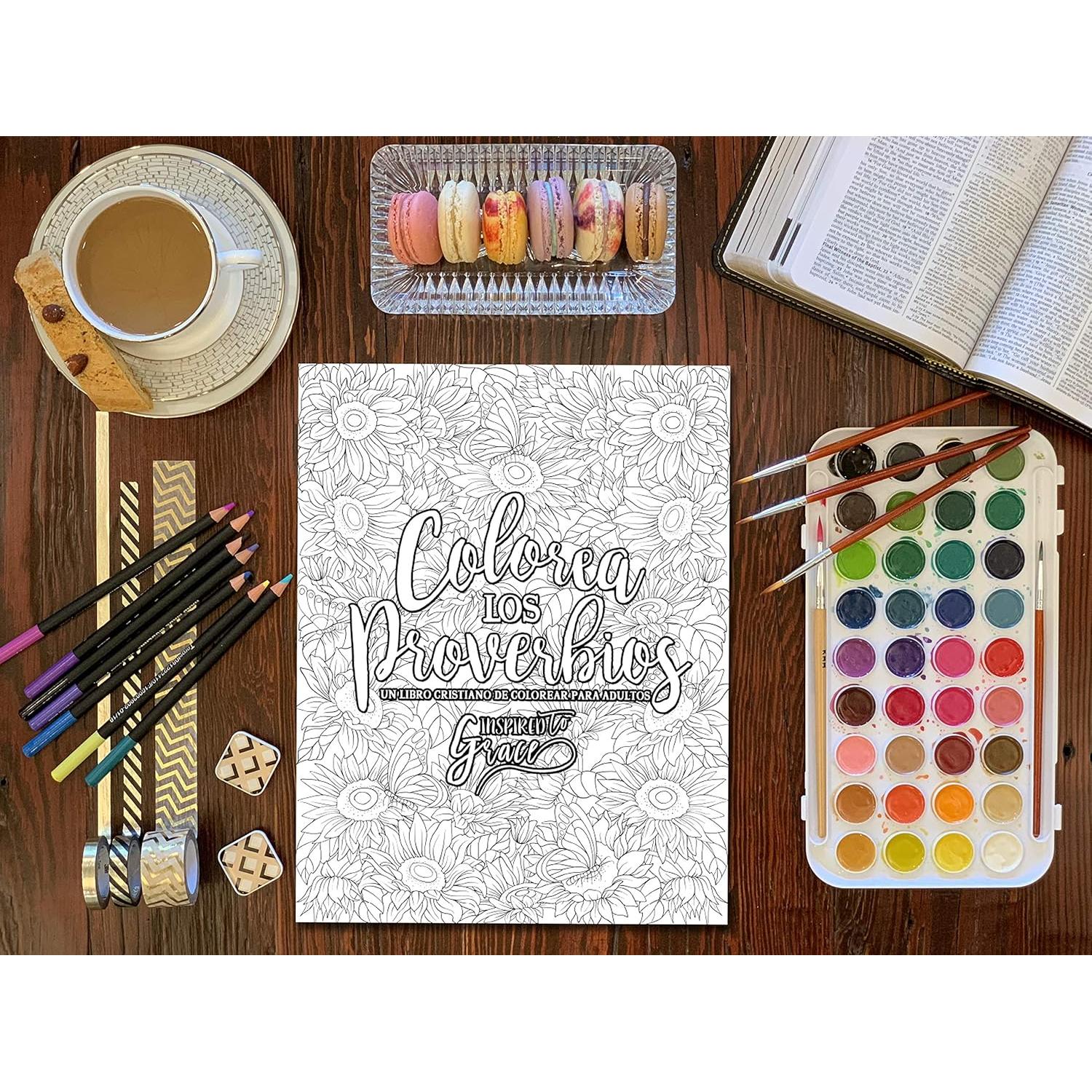 Colorea los Proverbios: Un libro cristiano de colorear para adultos (Spanish Edition)