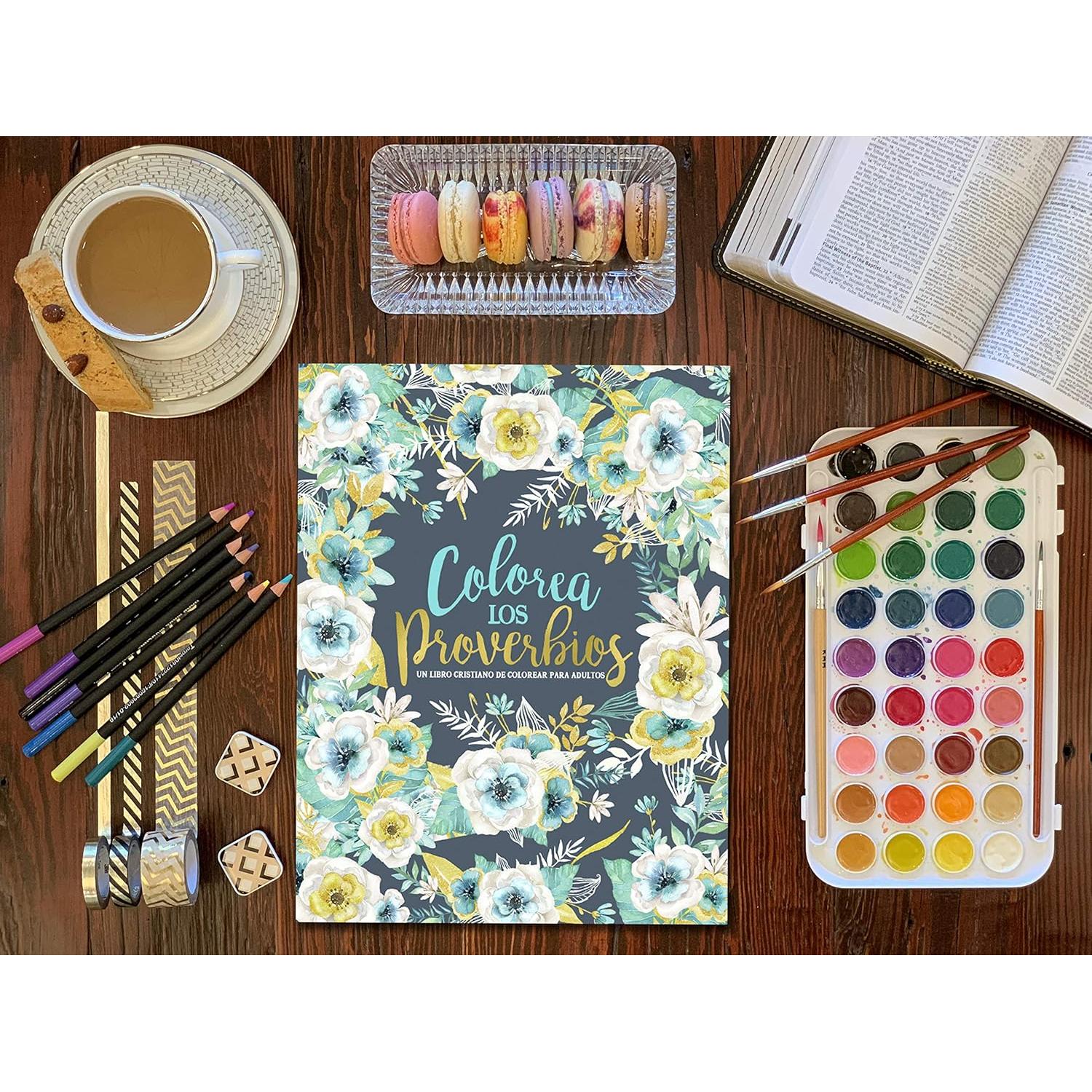 Colorea los Proverbios: Un libro cristiano de colorear para adultos (Spanish Edition)
