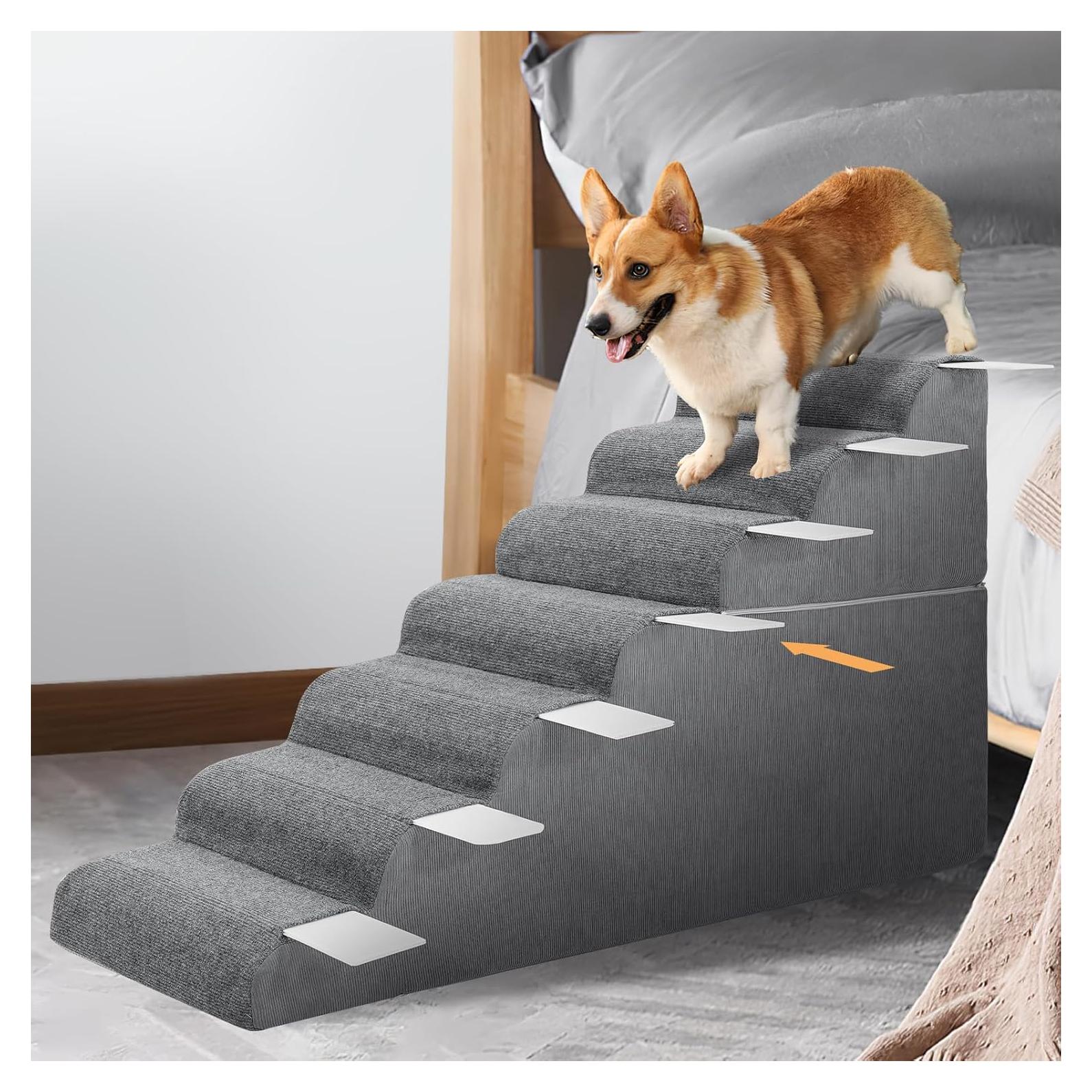 Escalones para Perros ABORON 76 cm Altura Ajustable Antideslizante