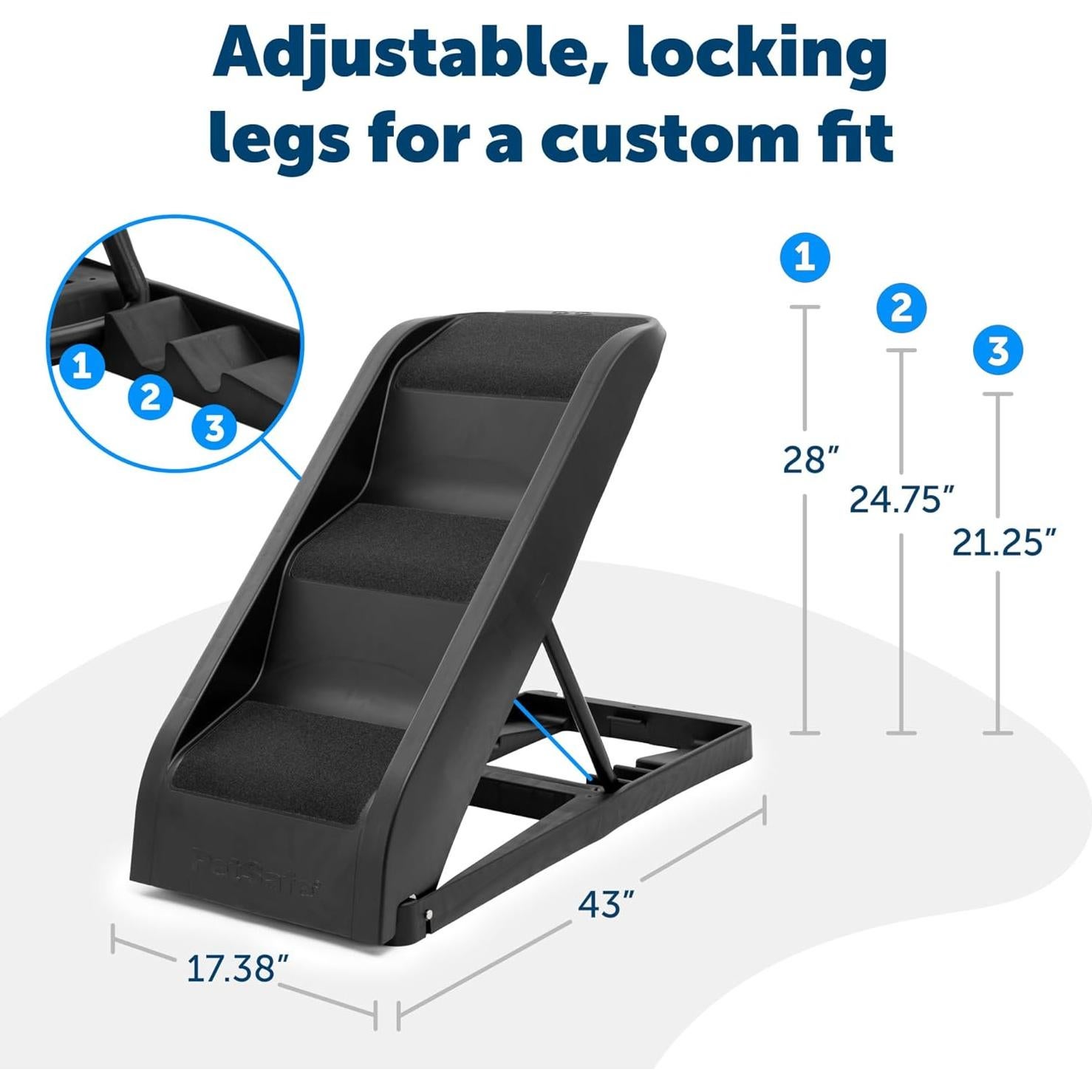Escalera Plegable para Perros PetSafe Happy Ride 3 Alturas
