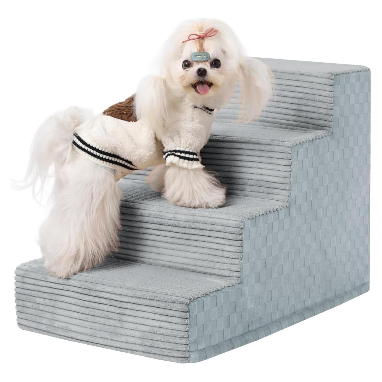 Escaleras para Perros Vfrog 4 Pasos 44.5 cm Antideslizantes