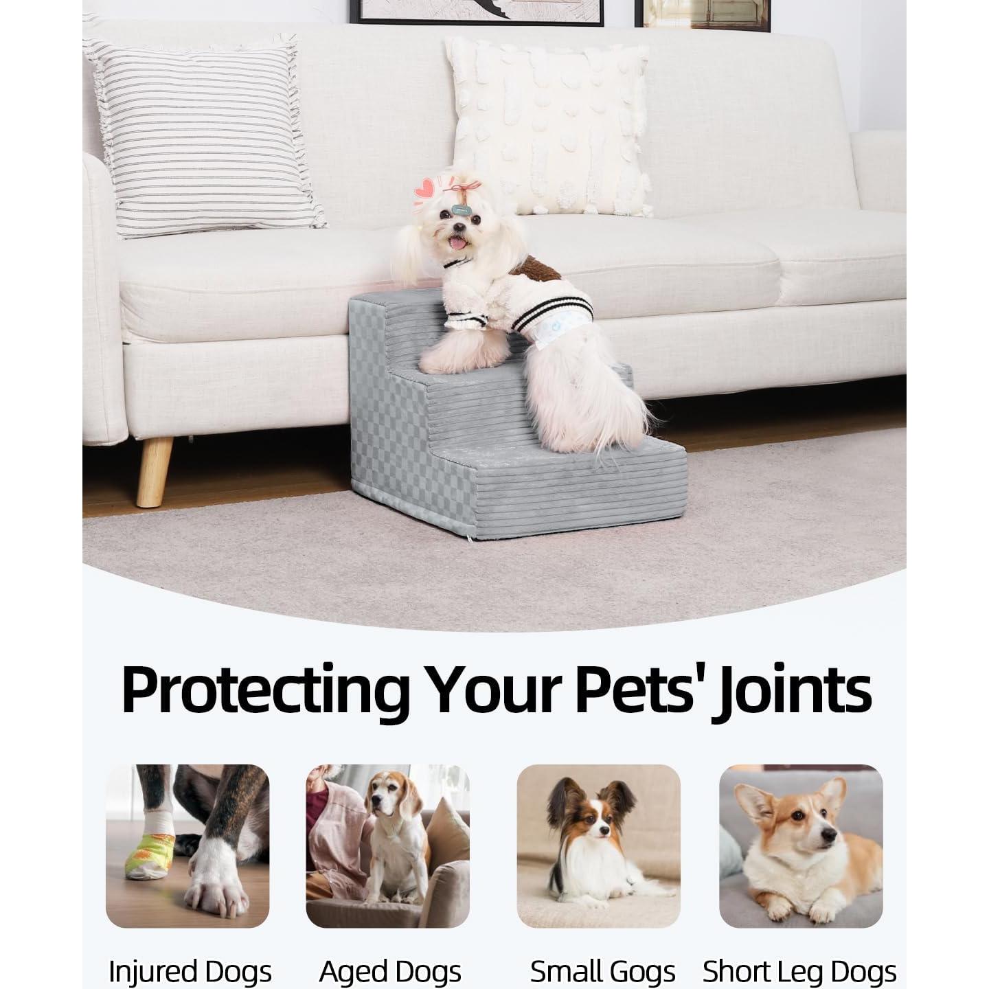 Escaleras para Perros Vfrog 4 Pasos 44.5 cm Antideslizantes