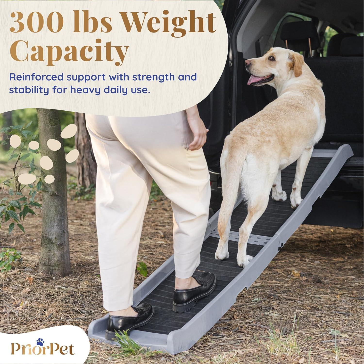 Rampa Plegable para Perros PRIORPET 174 cm Antideslizante