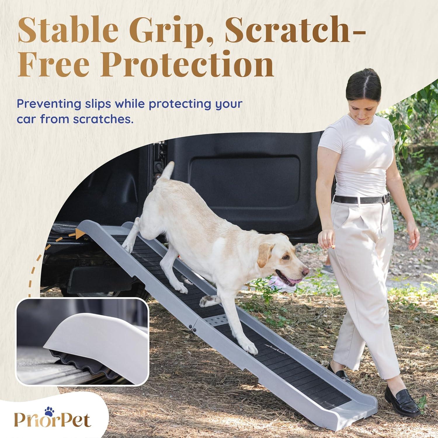 Rampa Plegable para Perros PRIORPET 174 cm Antideslizante