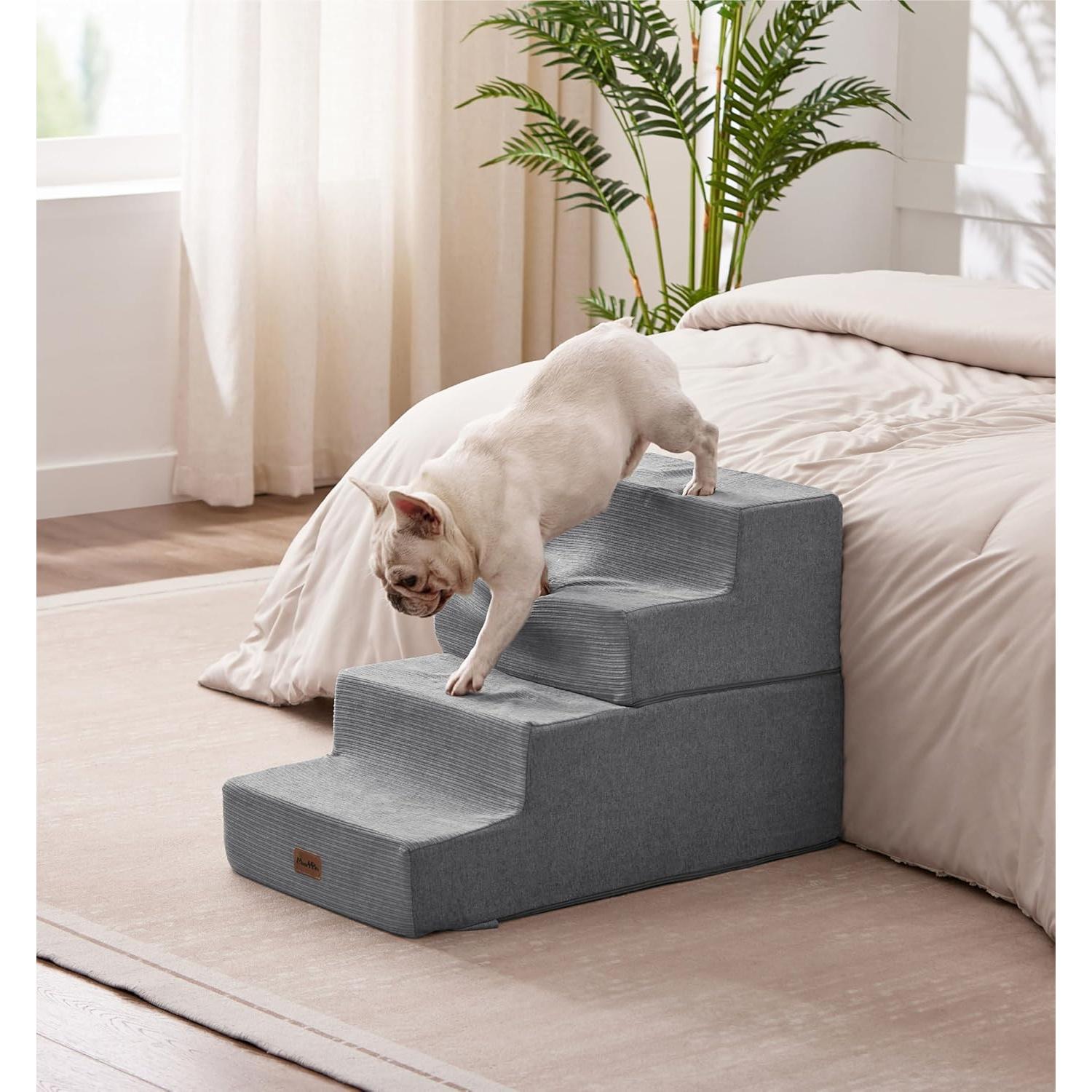 Escalones para Perros Made4Pets 4 Escalones Antideslizantes Gris