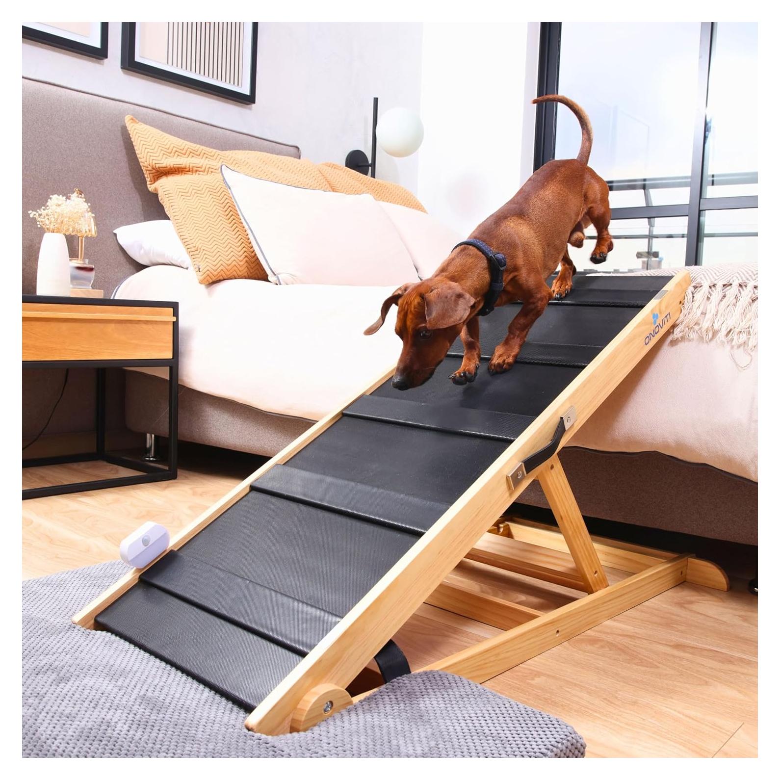 Rampa Ajustable para Perros ONOVITI - 6 Alturas 14" a 24"