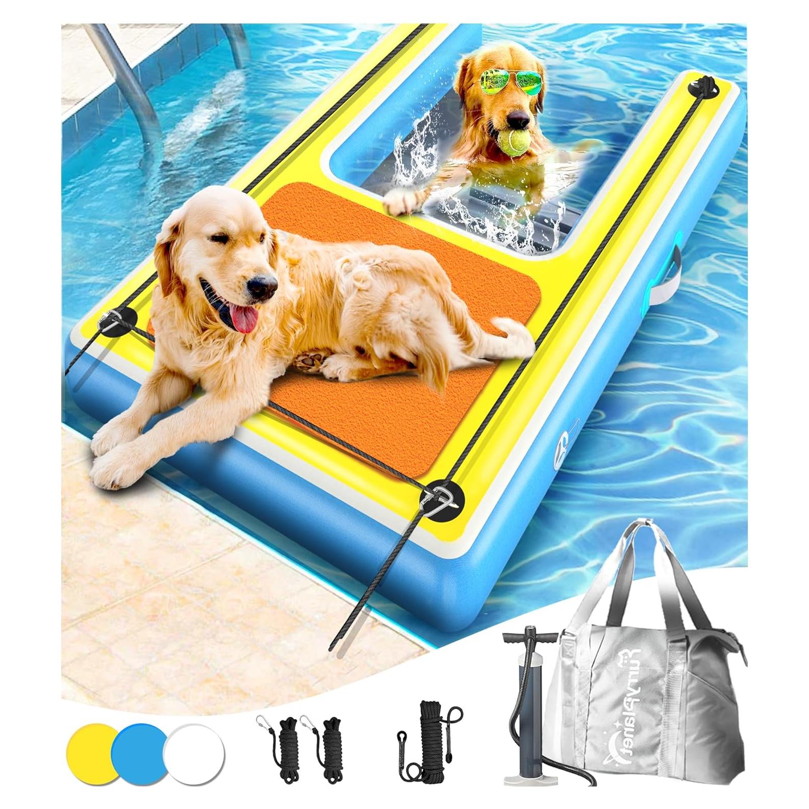 Rampa Inflable para Perros FurryPlanet XXL 108.86 kg Antideslizante