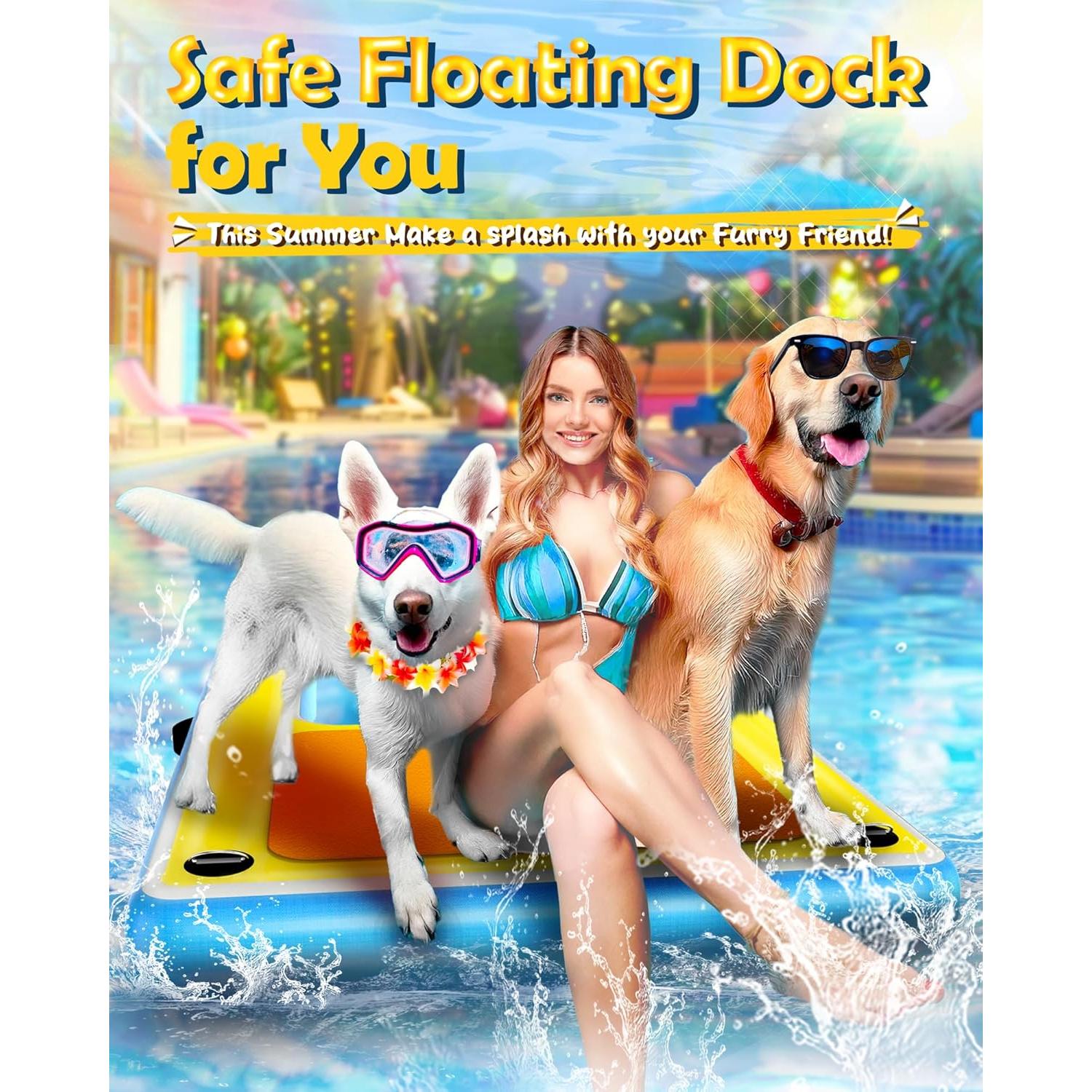 Rampa Inflable para Perros FurryPlanet XXL 108.86 kg Antideslizante