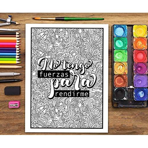 Un inspirador libro de colorear para adultos: Si la vida te da un palo, hazte una escoba y echa a volar (Libros de colorear cargados de motivación ... y alivian el estrés) (Spanish Edition)