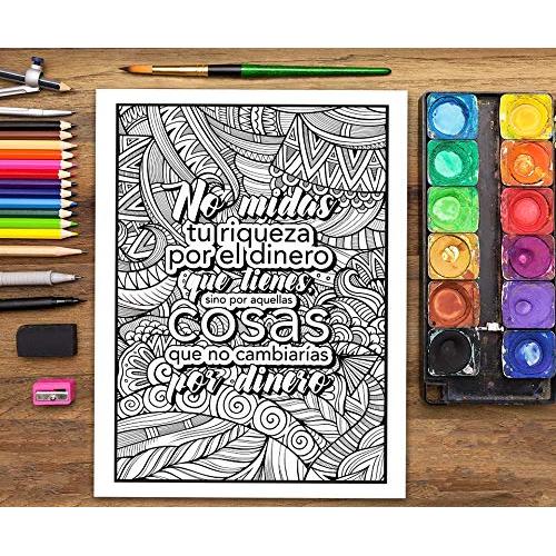 Un inspirador libro de colorear para adultos: Si la vida te da un palo, hazte una escoba y echa a volar (Libros de colorear cargados de motivación ... y alivian el estrés) (Spanish Edition)